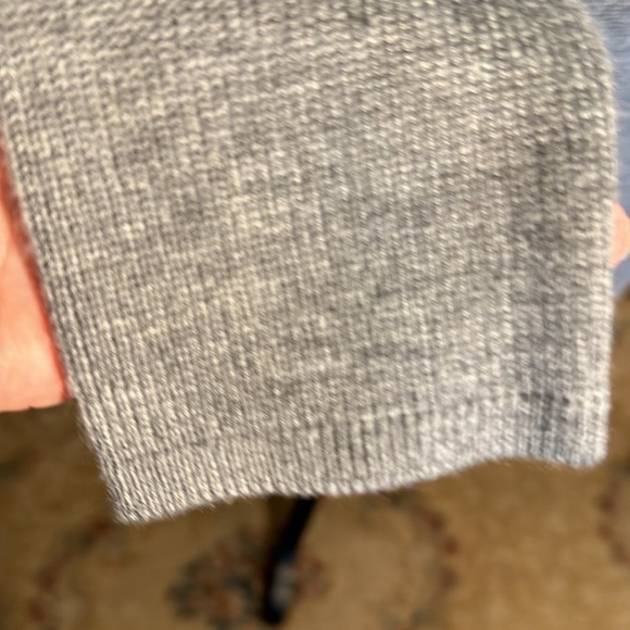 Bella Luxx Los Angeles Gray Cashmere Blend Sweater Dress Minimalist Neutral - Picture 8 of 13